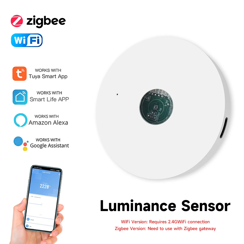 Home Automation Ideas - Tuya wifi/zigbee sensor de luz luminância