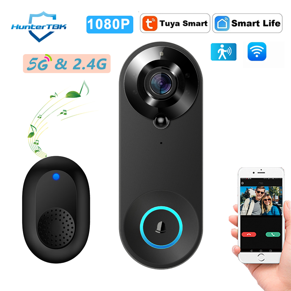 Smart Doorbell Wired - Campainha de Vídeo WiFi 5G 2.4G