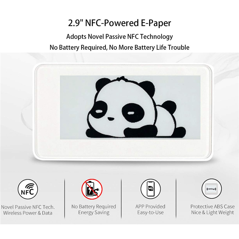 Display Epaper 2.9 - Waveshare 2.9 Polegada sem fio nfc-alimentado