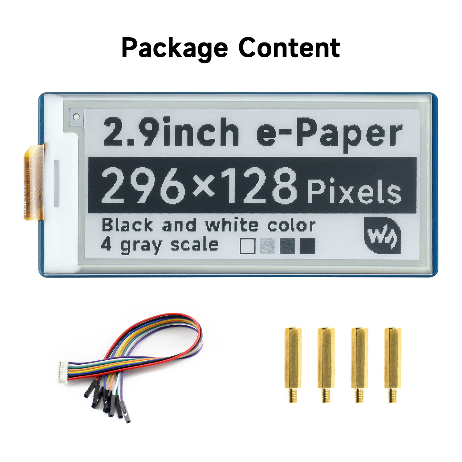 Módulo de exibição de tinta el - Display Epaper 2.9 avaliação e preço