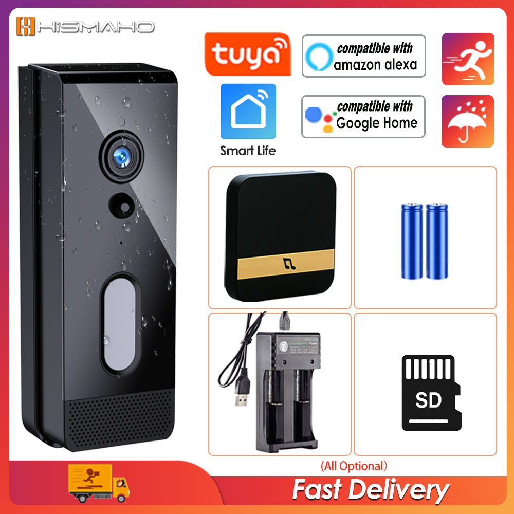 Tuya-Intercomunicador de vídeo - Smart Doorbell Wired avaliação e preço
