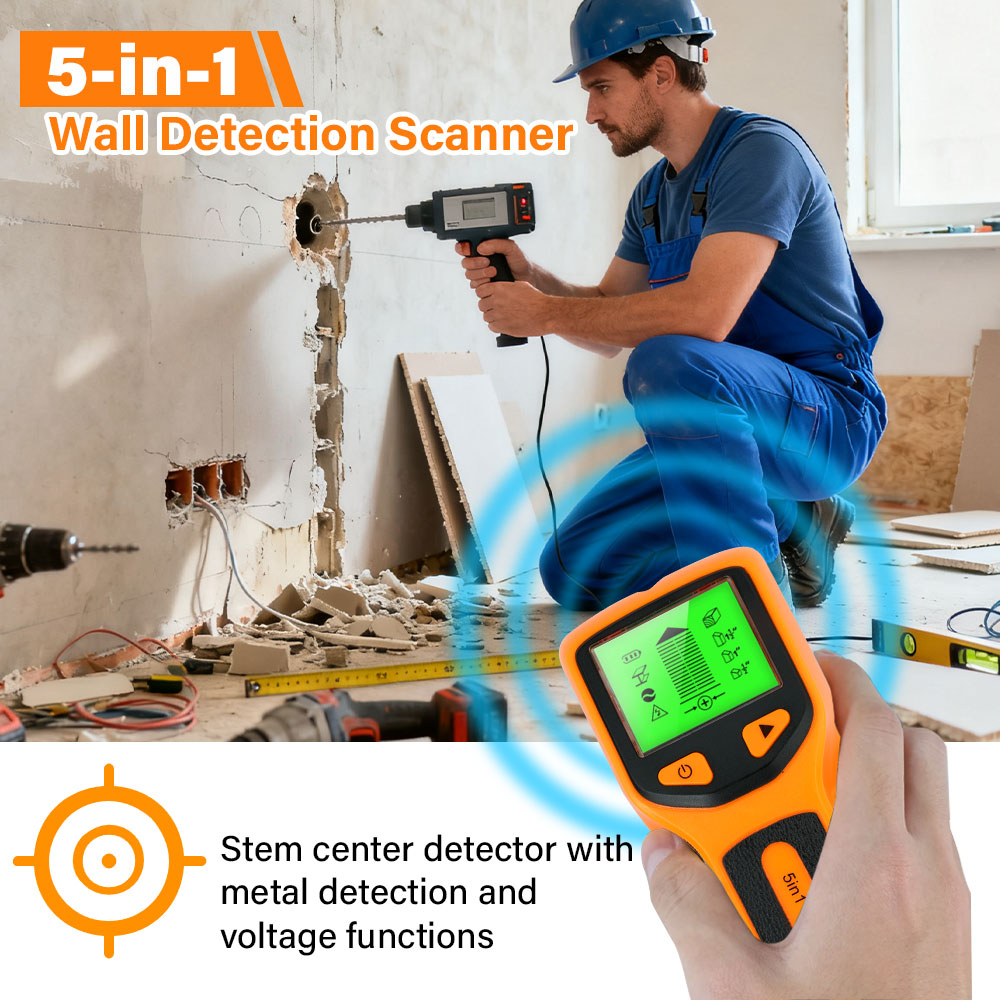 Novo detector de parede 5 em 1 - Water Leak Detector Wired avaliação e preço