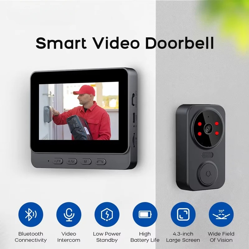 Campainha Inteligente M8 com V - Smart Doorbell Wired avaliação e preço