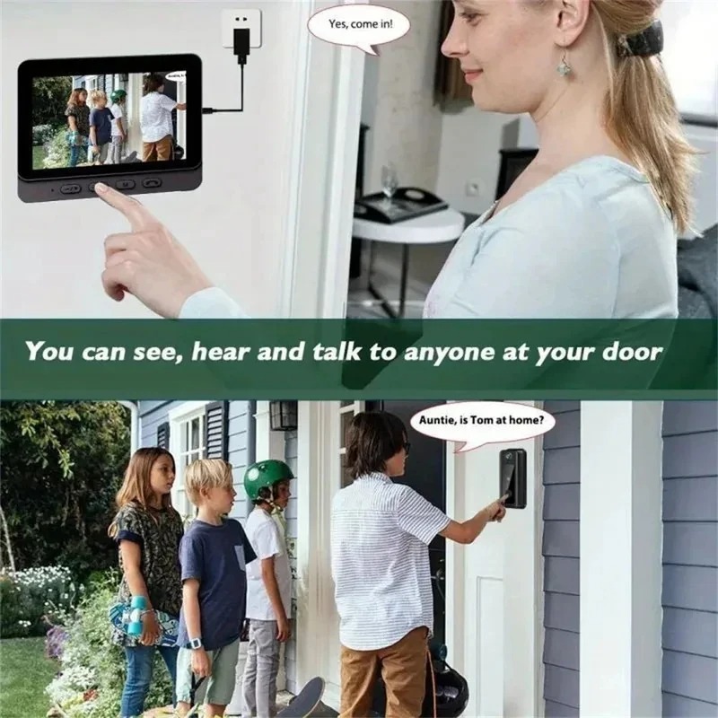 Campainha Inteligente M8 com V - Smart Doorbell Wired avaliação e preço